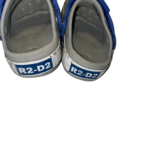 Crocs Star Wars Clogs Toddler Little Kid Size C6 Gray R2D2 Slip On Light Up Shoe - Picture 4 of 5